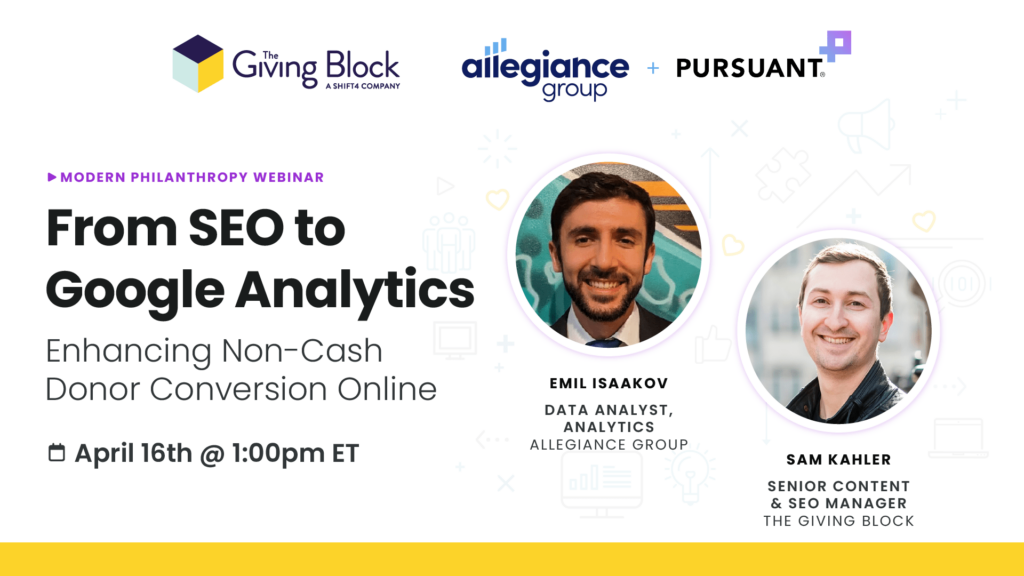 From SEO to Google Analytics-WEBINAR | The Giving Block