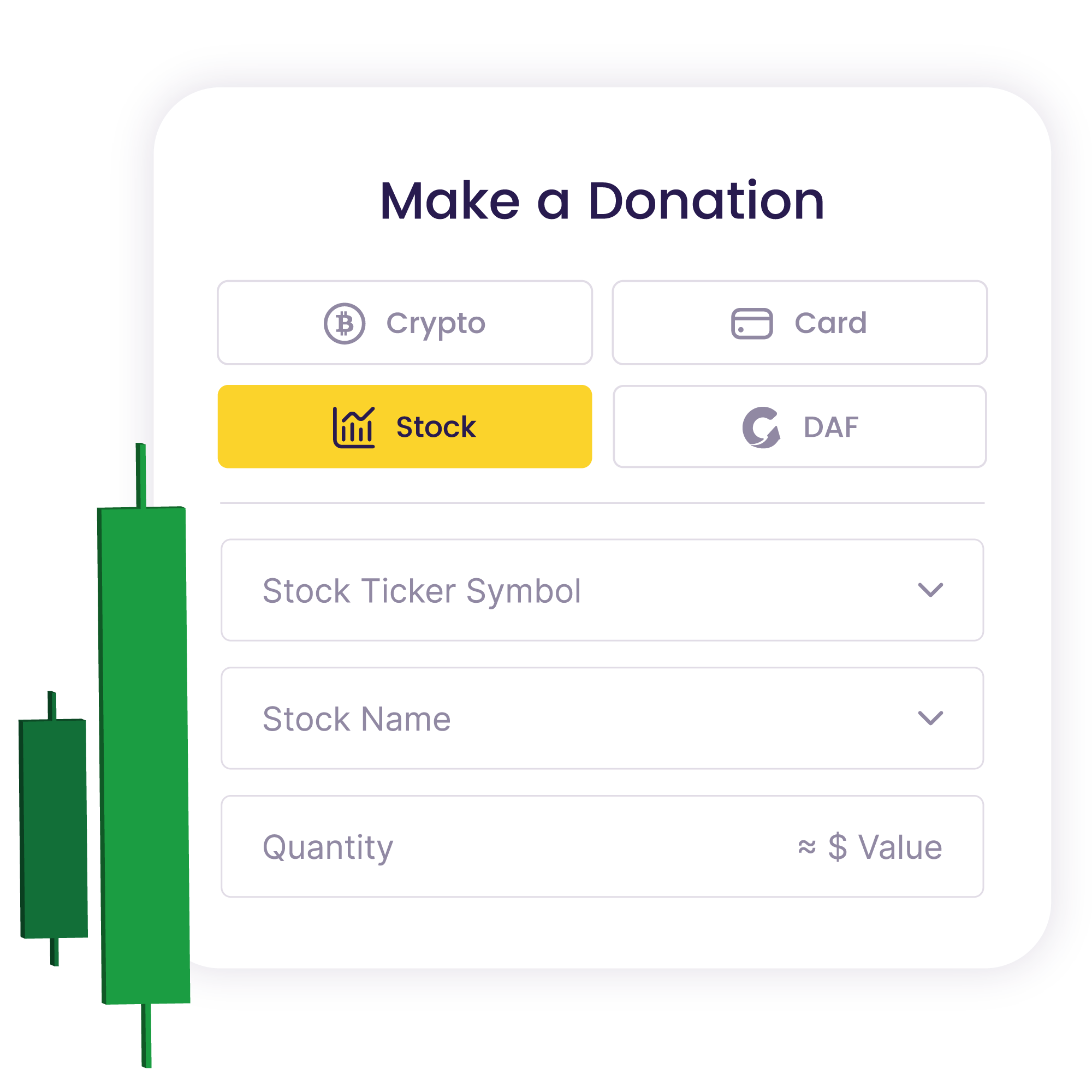 Stock Donation Form | The Giving Block